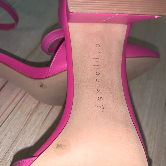 Copper Key -Pink Chunky 3” Heels - Picture 10 of 11